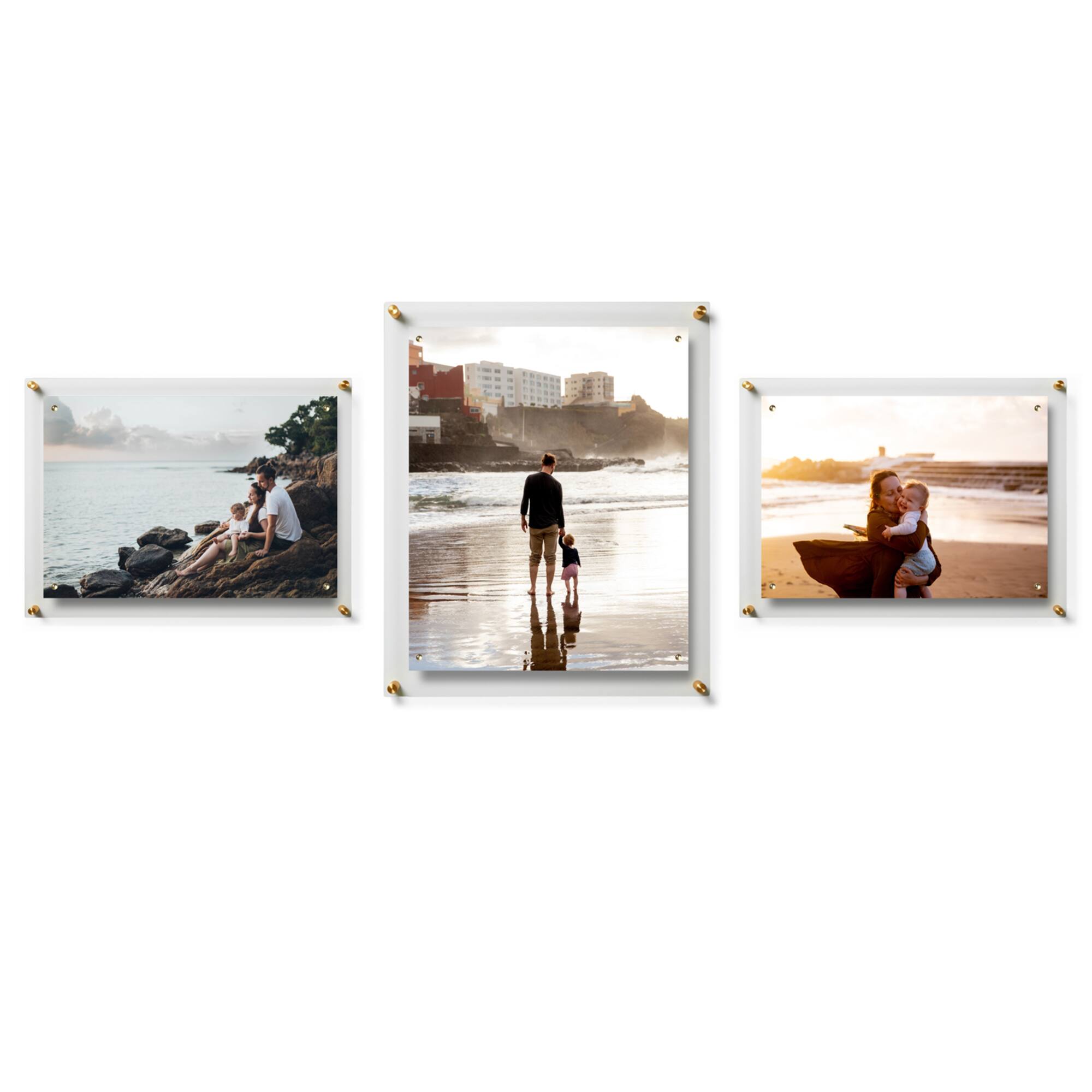 Wexel Art Gallery Wall Single Panel Acrylic Floating Frames & Magnets Set of 3